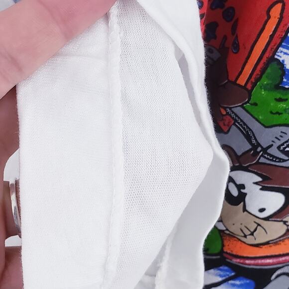 Vintage Looney Tunes Shirt Mens XL Acme Gas Station Graphic Freeze 90s 1994 - Picture 10 of 14